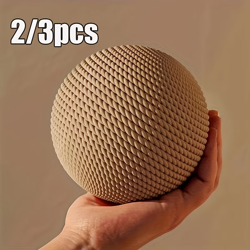 2\u002F3pcs Large Sisal Cat Toy Ball, Safety Sisal Material, Self-Entertainment