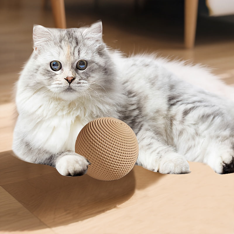 1 Large Three-Dimensional Circular Cat Toy Ball | Self-Entertaining, Boredom Relief