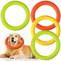 4 Pack Dog Ring Toy Dog Training Chew Toy for Outdoor Aggrive Durable Pet