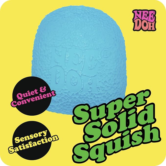 Schylling NeeDoh Nice Cube - Sensory Squeeze Toy with Super Solid Squish - 2.25" Cube