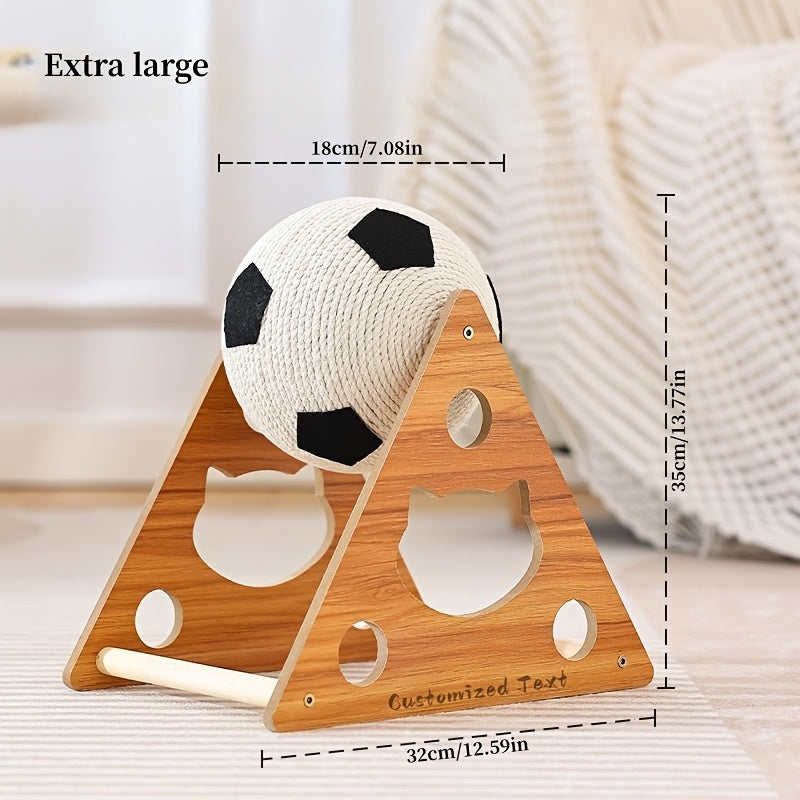 Customizable Durable Cat Scratching Ball, Vertical Sisal Ball for Cat Trees