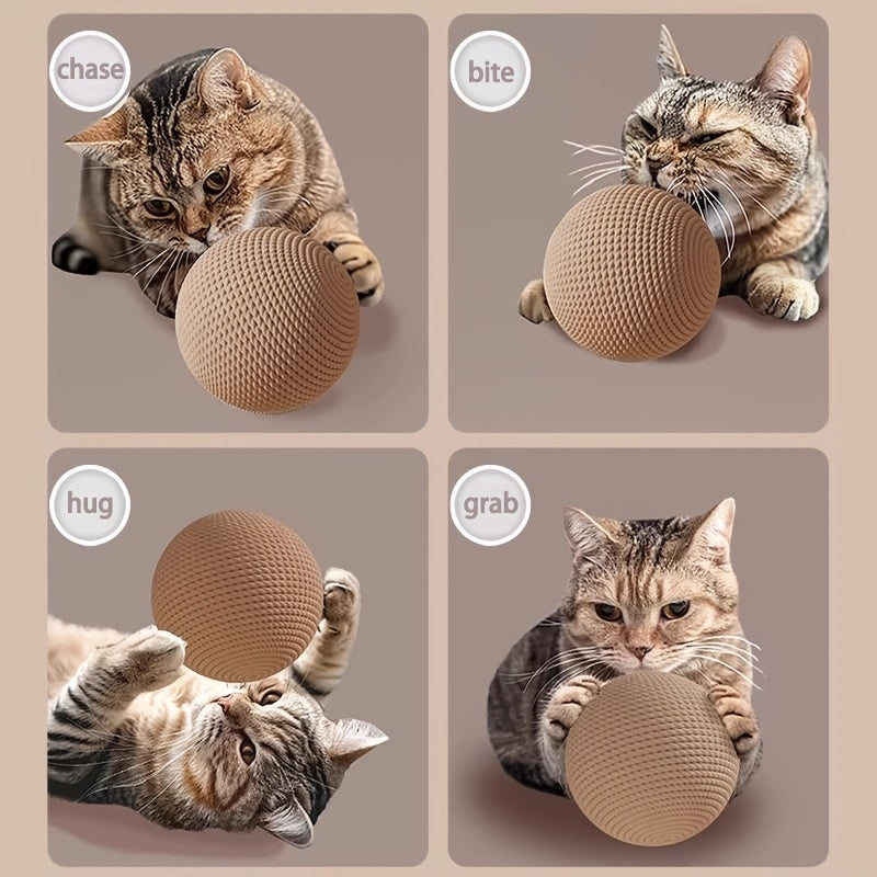 1 Large Three-Dimensional Circular Cat Toy Ball | Self-Entertaining, Boredom Relief