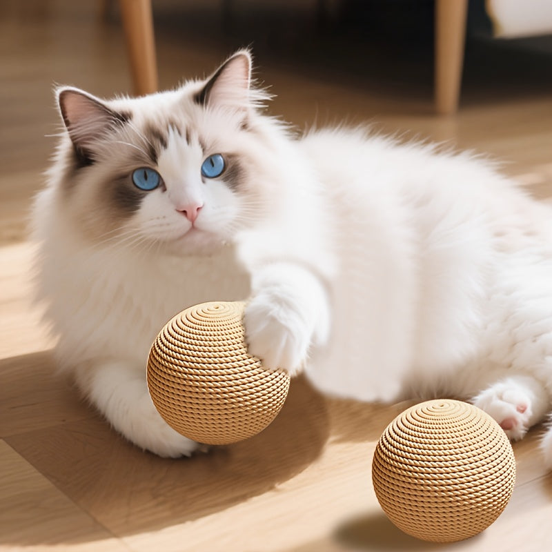 1 Large Three-Dimensional Circular Cat Toy Ball | Self-Entertaining, Boredom Relief
