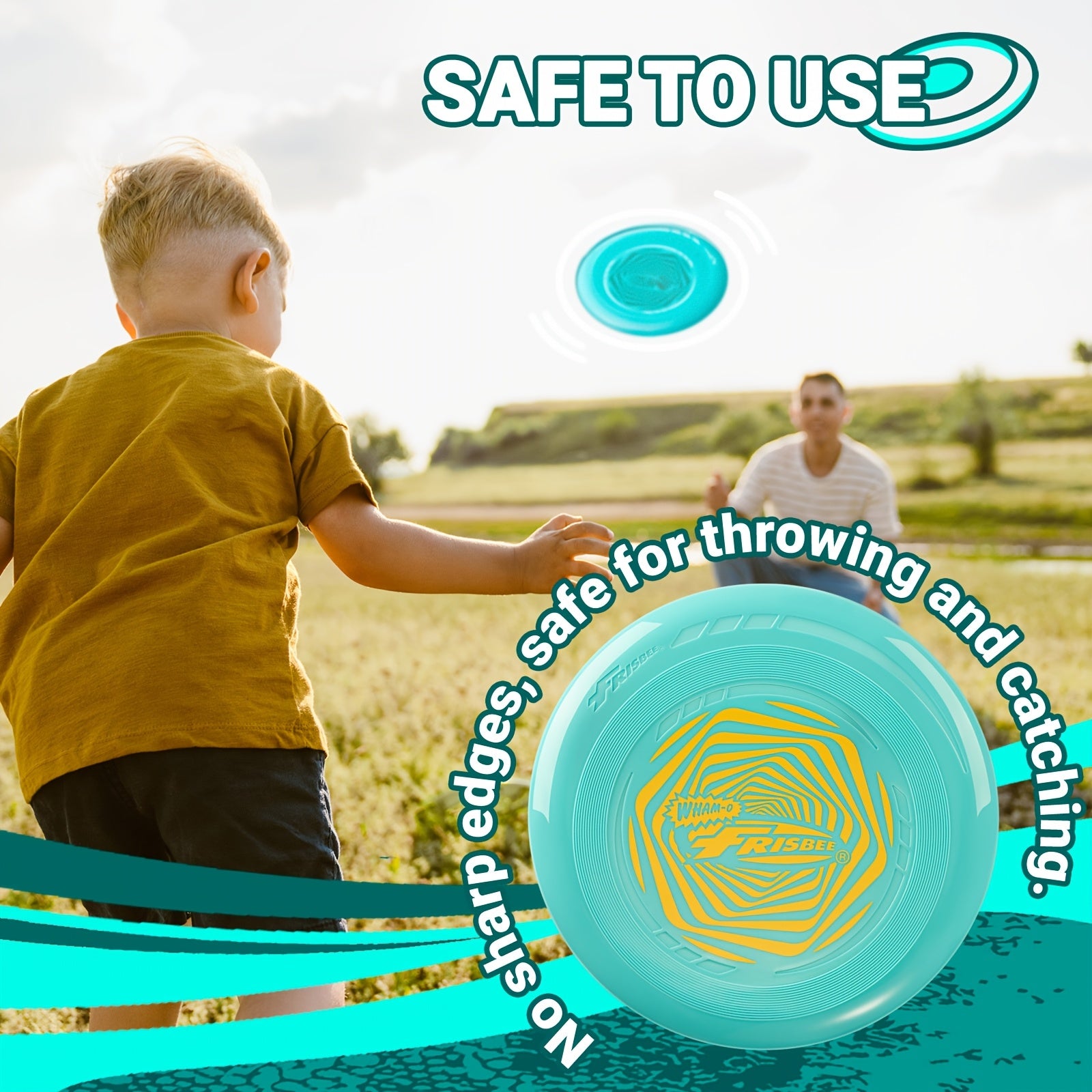 1pc Wham-O flying disc Flying Disc for Outdoor Sports, Disc & Dog Fetch Play