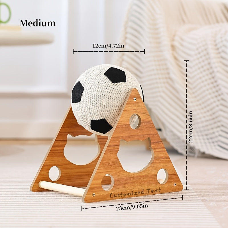 Customizable Durable Cat Scratching Ball, Vertical Sisal Ball for Cat Trees