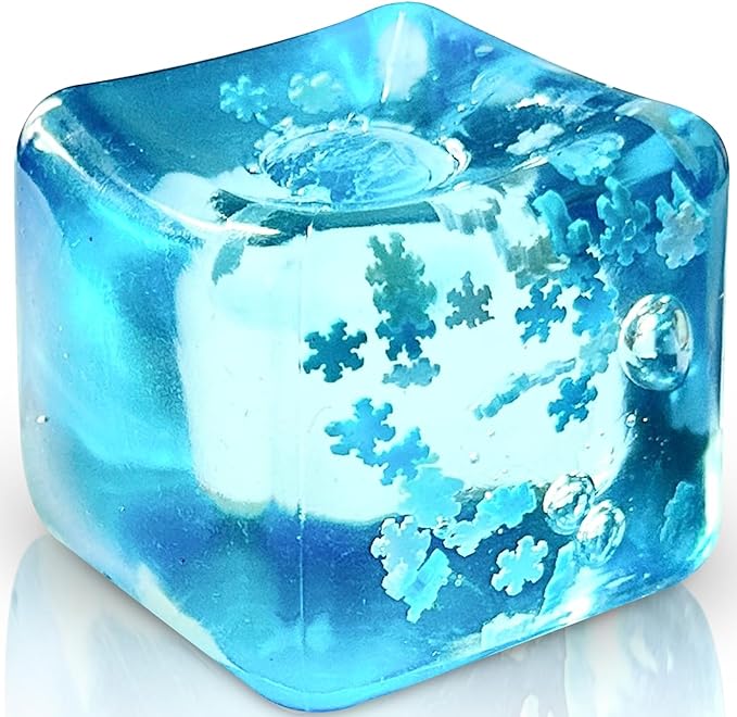 Stress Balls Ice Cube with Snowflakes Inside for Your Best Mellow and Chill