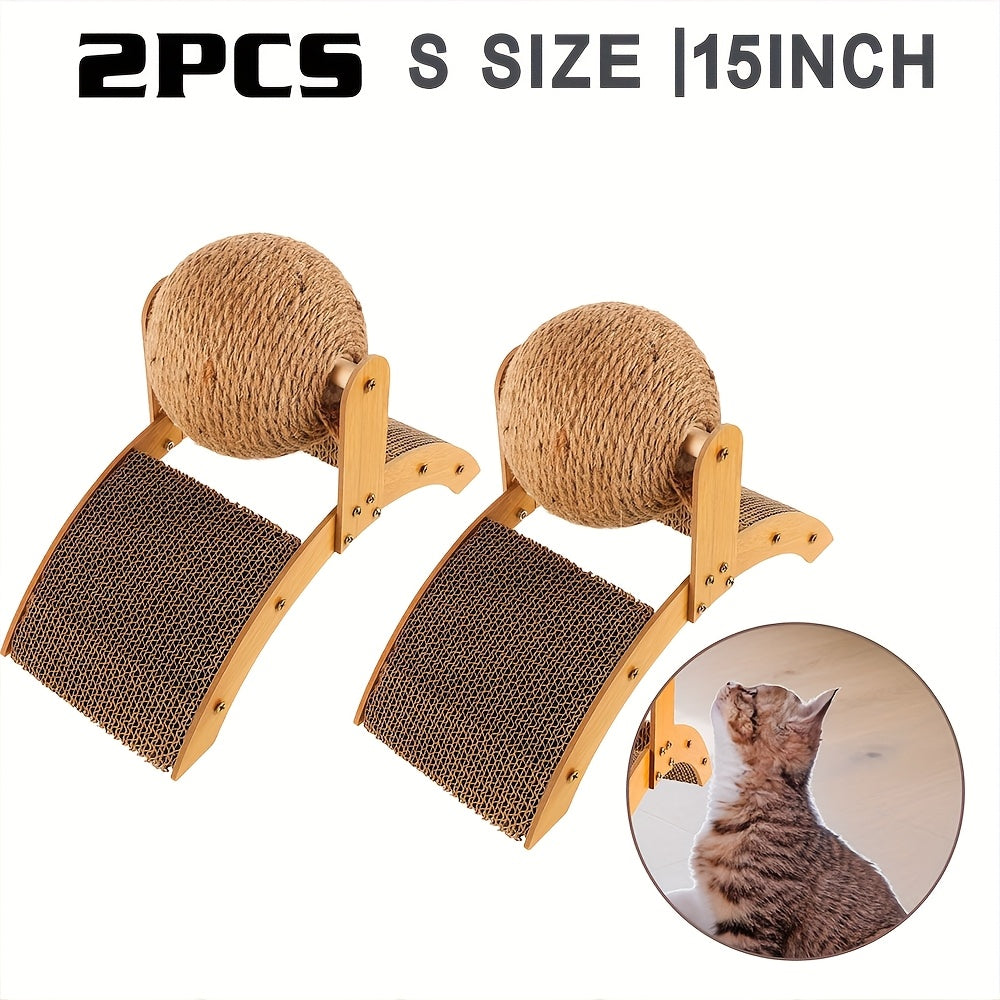2-in-1 for Cat Ball Toys Cat Scratching Ball, Cat Scratcher Toy, Cat Scratch Board
