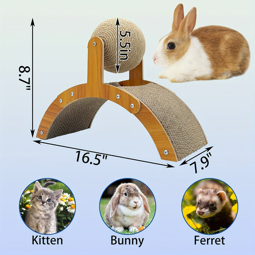 2-in-1 for Cat Ball Toys Cat Scratching Ball, Cat Scratcher Toy, Cat Scratch Board