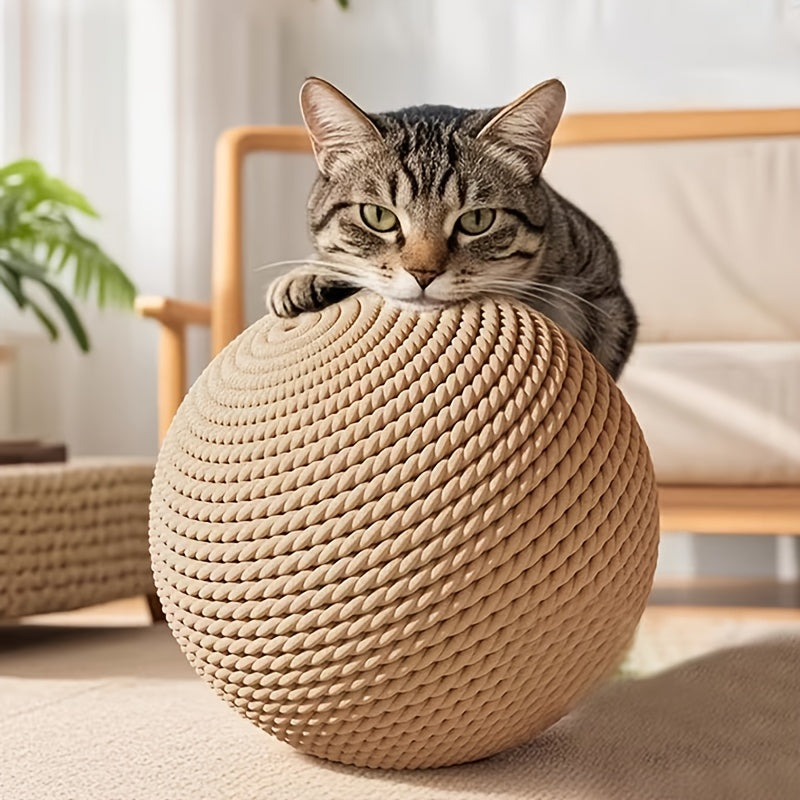 2\u002F3pcs Large Sisal Cat Toy Ball, Safety Sisal Material, Self-Entertainment