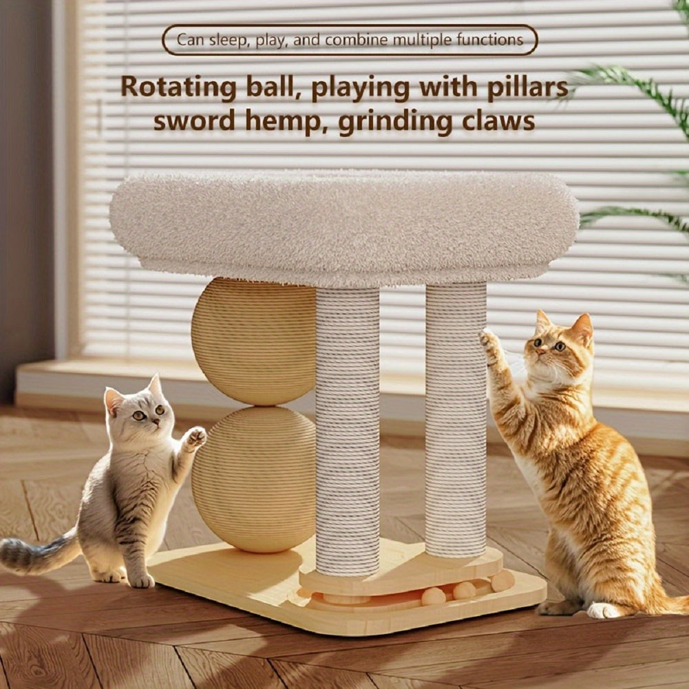 Cool mat cat climbing frame cat bed Cat climbing frame Cat nest sisal column Grinding claws