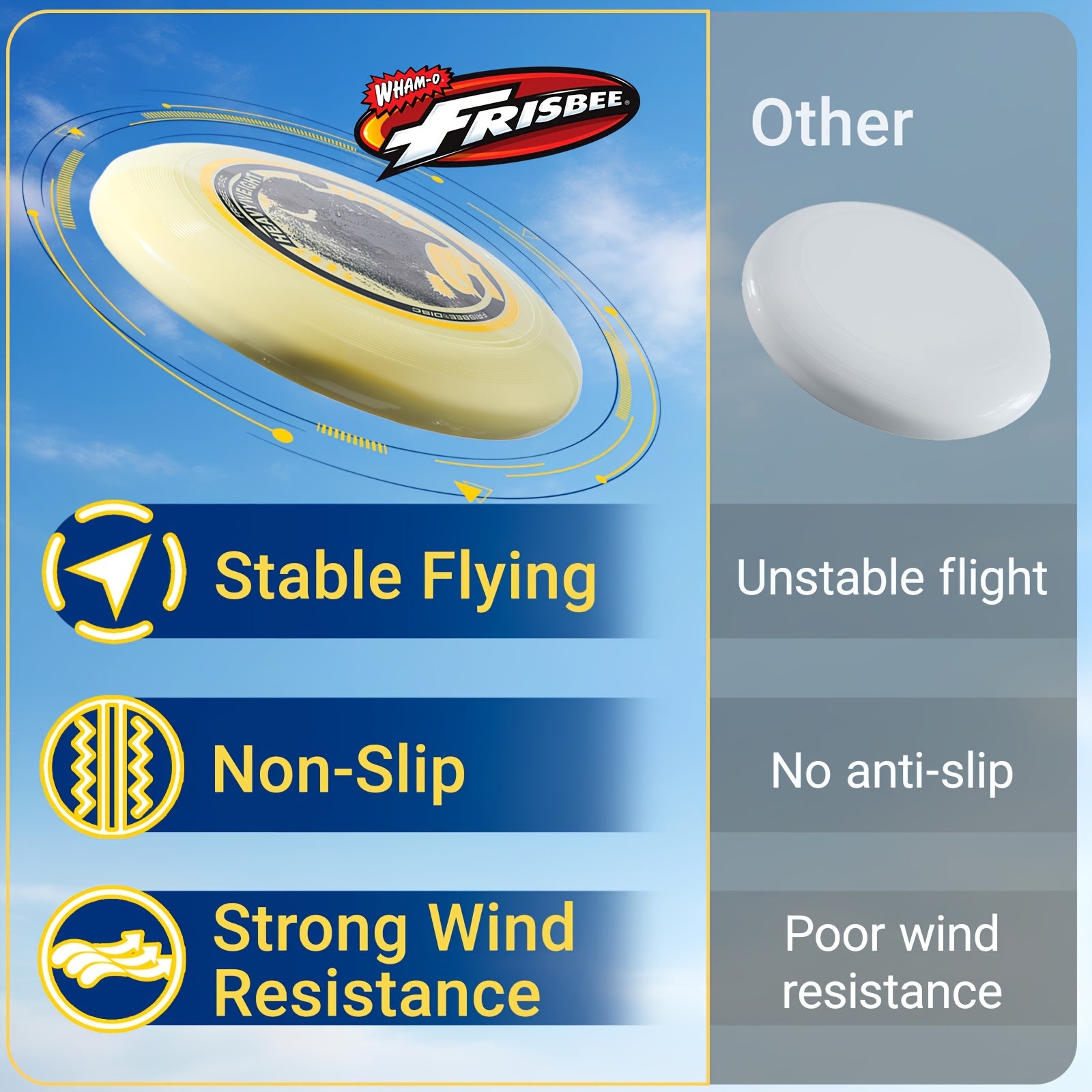 Wham-O flying disc Heavyweight 200g, 11 Inch Long Distance and Durable Disc for Outdoor Activities