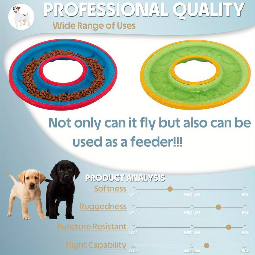 3pcs Interactive Flying Discs for Dogs - Lightweight