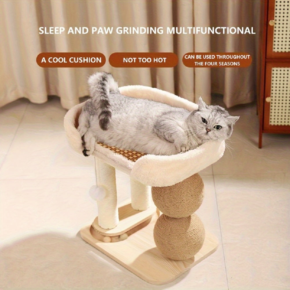 Cool mat cat climbing frame cat bed Cat climbing frame Cat nest sisal column Grinding claws