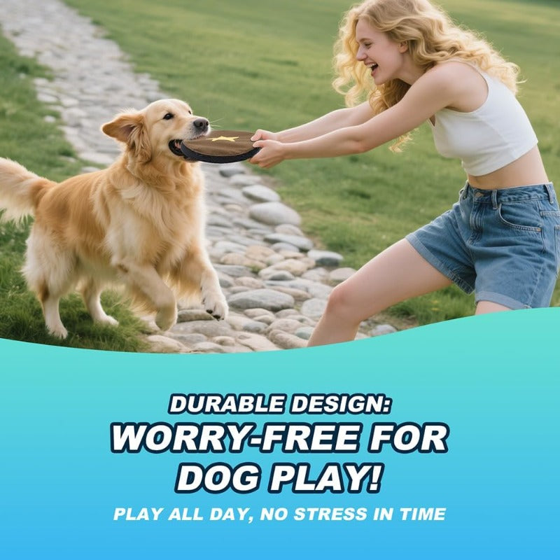 Tactical Dog Flying Discs | Anti-Rip Nylon for Aggressive Chewers and Medium to Large Dogs