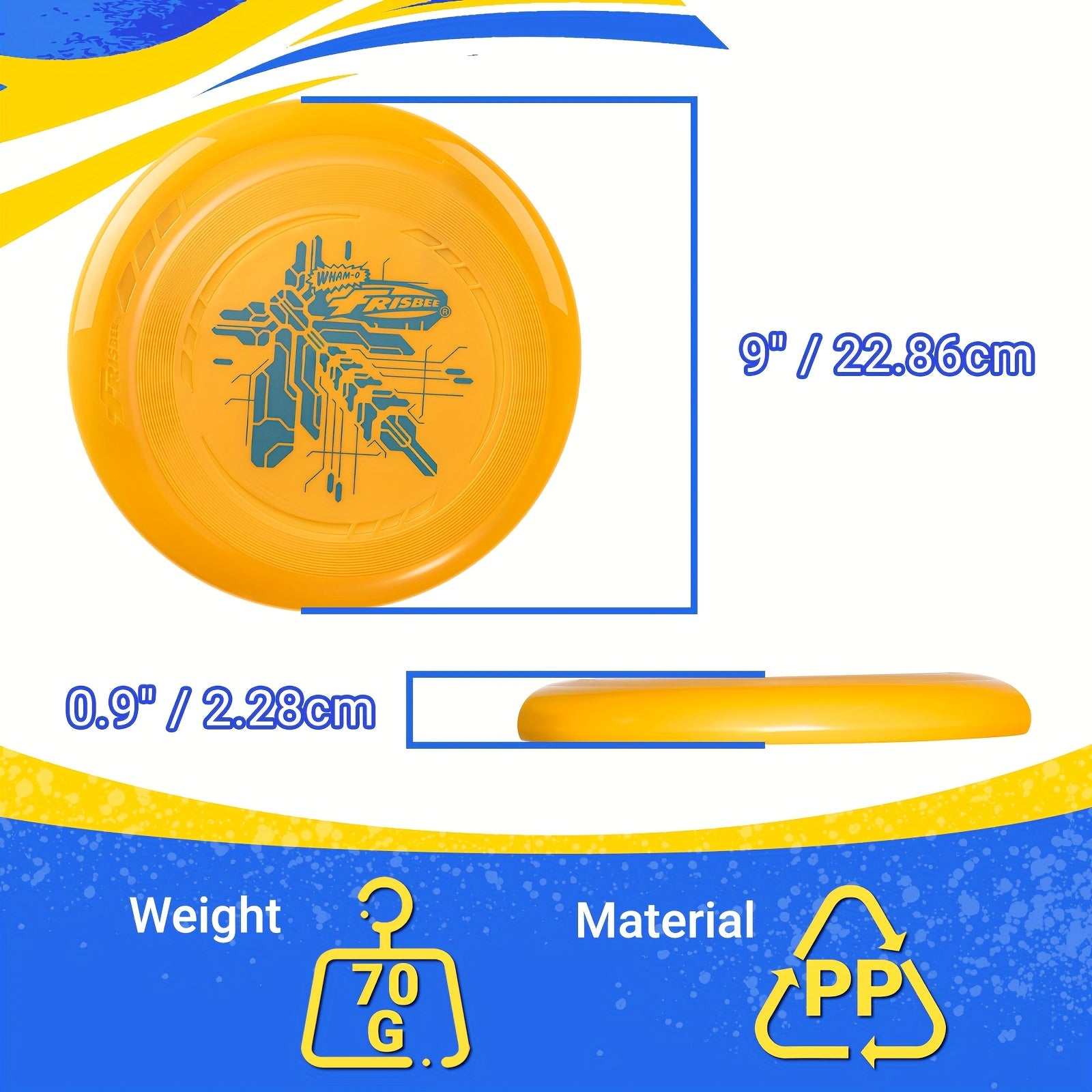 1pc Wham-O flying disc Flying Disc for Outdoor Sports, Disc & Dog Fetch Play